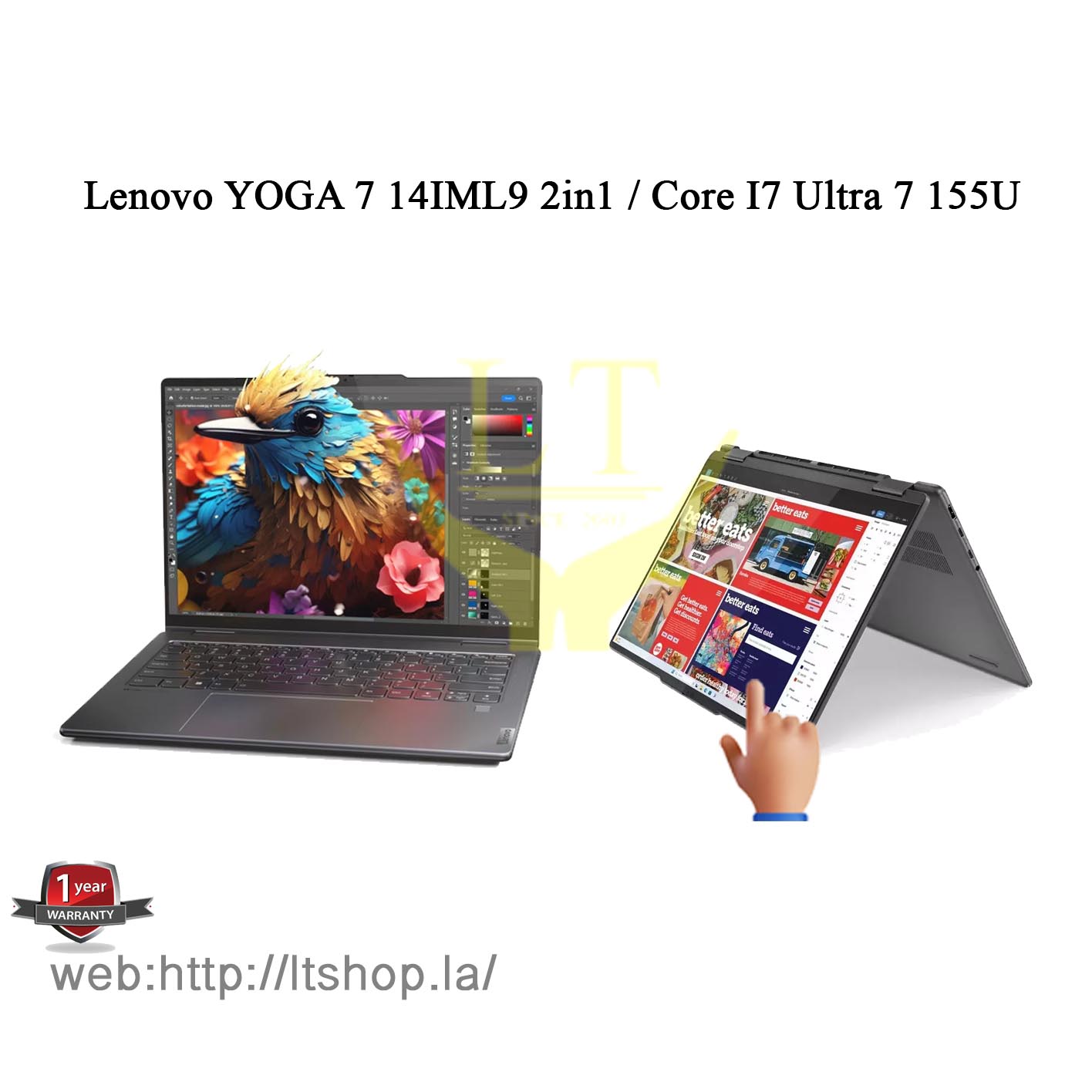 Lenovo YOGA 7 14IML9 2in1 / Core I7 Ultra 7 155U/ SSD 1TB / 14